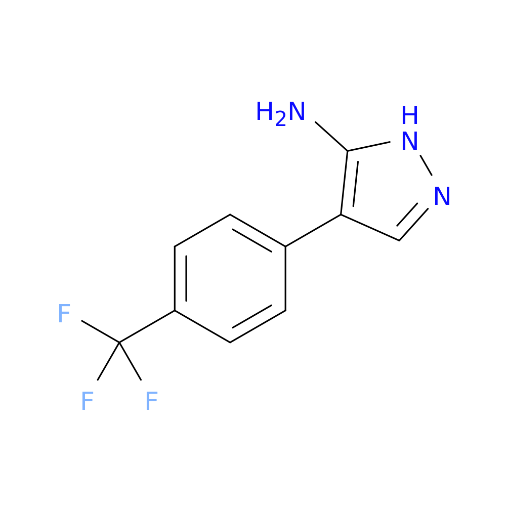 4-(4-(Trifluoromethyl)phenyl)-1H-pyrazol-5-amine