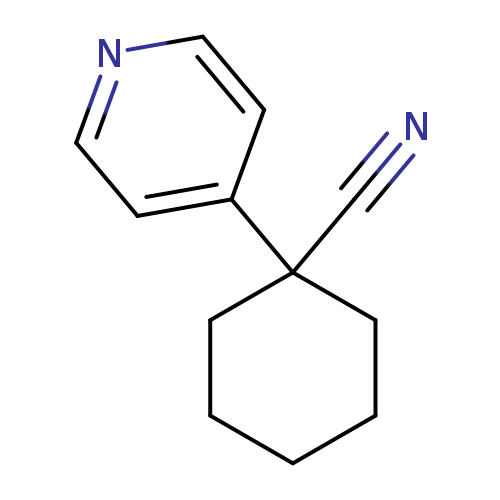 1-(pyridin-4-yl)cyclohexane-1-carbonitrile