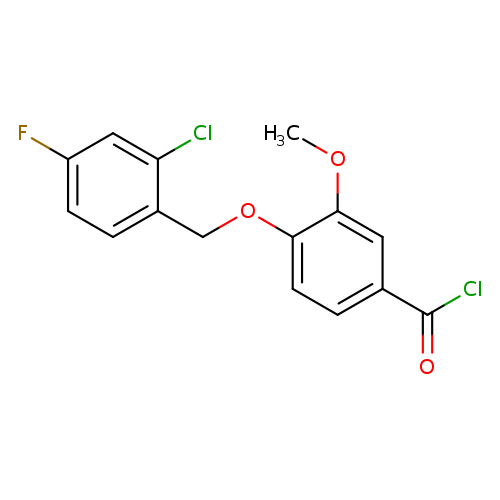 4-[(2-Chloro-4-fluorobenzyl)oxy]-3-methoxybenzoyl chloride
