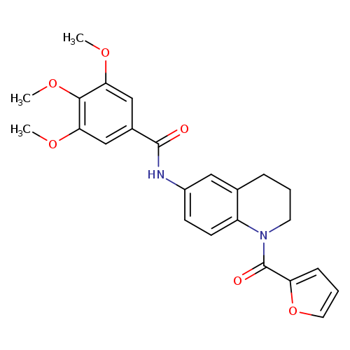 N-[1-(furan-2-carbonyl)-1,2,3,4-tetrahydroquinolin-6-yl]-3,4,5-trimethoxybenzamide