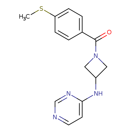 N-{1-[4-(methylsulfanyl)benzoyl]azetidin-3-yl}pyrimidin-4-amine