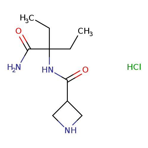 2-(azetidin-3-ylformamido)-2-ethylbutanamide hydrochloride