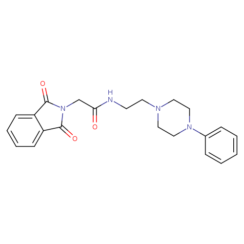 2-(1,3-dioxo-2,3-dihydro-1H-isoindol-2-yl)-N-[2-(4-phenylpiperazin-1-yl)ethyl]acetamide