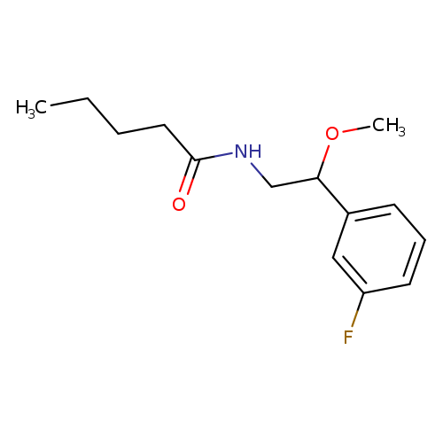 N-[2-(3-fluorophenyl)-2-methoxyethyl]pentanamide
