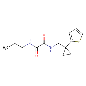 N-propyl-N'-{[1-(thiophen-2-yl)cyclopropyl]methyl}ethanediamide