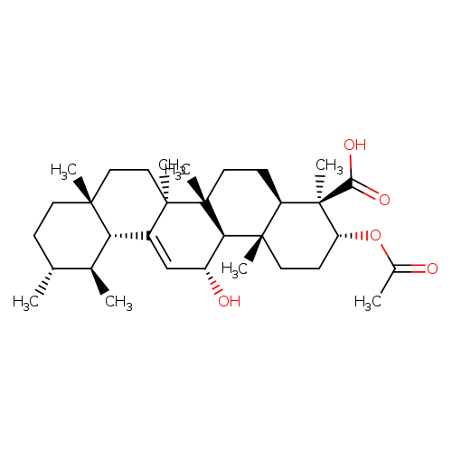 Urs-12-en-23-oic acid, 3-(acetyloxy)-11-hydroxy-, (3a,4b,11a)-