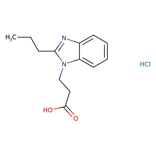 3-(2-Propyl-1h-1,3-benzodiazol-1-yl)propanoic acid hydrochloride
