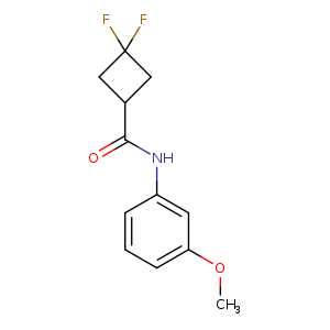 3,3-difluoro-N-(3-methoxyphenyl)cyclobutane-1-carboxamide