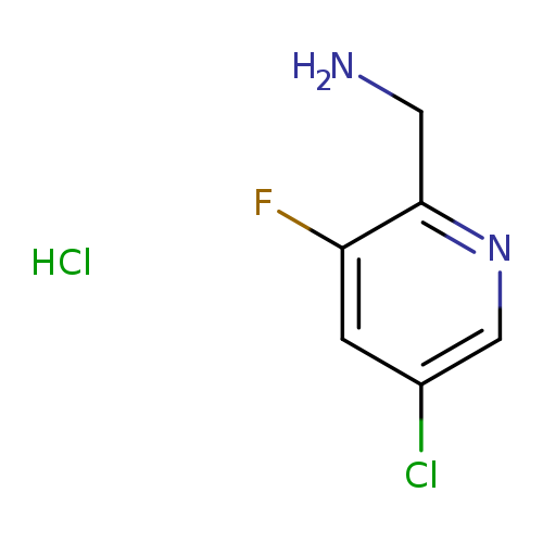 2-Pyridinemethanamine, 5-chloro-3-fluoro-, hydrochloride (1:1)