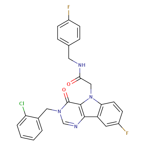 2-{3-[(2-chlorophenyl)methyl]-8-fluoro-4-oxo-3H,4H,5H-pyrimido[5,4-b]indol-5-yl}-N-[(4-fluorophenyl)methyl]acetamide