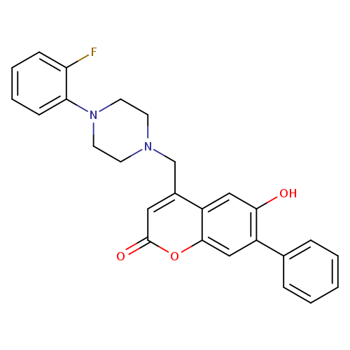 4-{[4-(2-fluorophenyl)piperazin-1-yl]methyl}-6-hydroxy-7-phenyl-2H-chromen-2-one