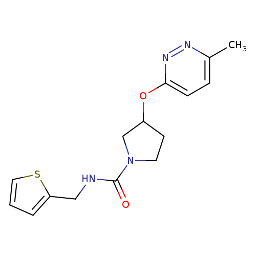 3-[(6-methylpyridazin-3-yl)oxy]-N-[(thiophen-2-yl)methyl]pyrrolidine-1-carboxamide