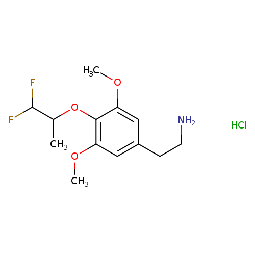 2-{4-[(1,1-difluoropropan-2-yl)oxy]-3,5-dimethoxyphenyl}ethan-1-amine hydrochloride