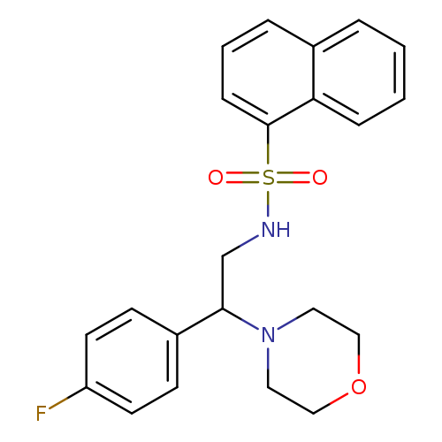 N-[2-(4-fluorophenyl)-2-(morpholin-4-yl)ethyl]naphthalene-1-sulfonamide