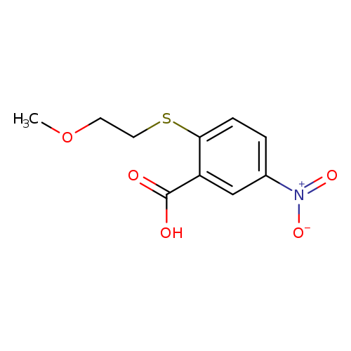 2-[(2-Methoxyethyl)sulfanyl]-5-nitrobenzoic acid