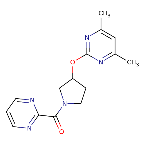 4,6-dimethyl-2-{[1-(pyrimidine-2-carbonyl)pyrrolidin-3-yl]oxy}pyrimidine