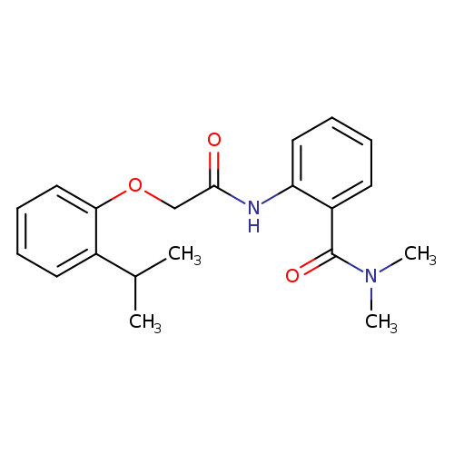 2-{[(2-isopropylphenoxy)acetyl]amino}-N,N-dimethylbenzamide