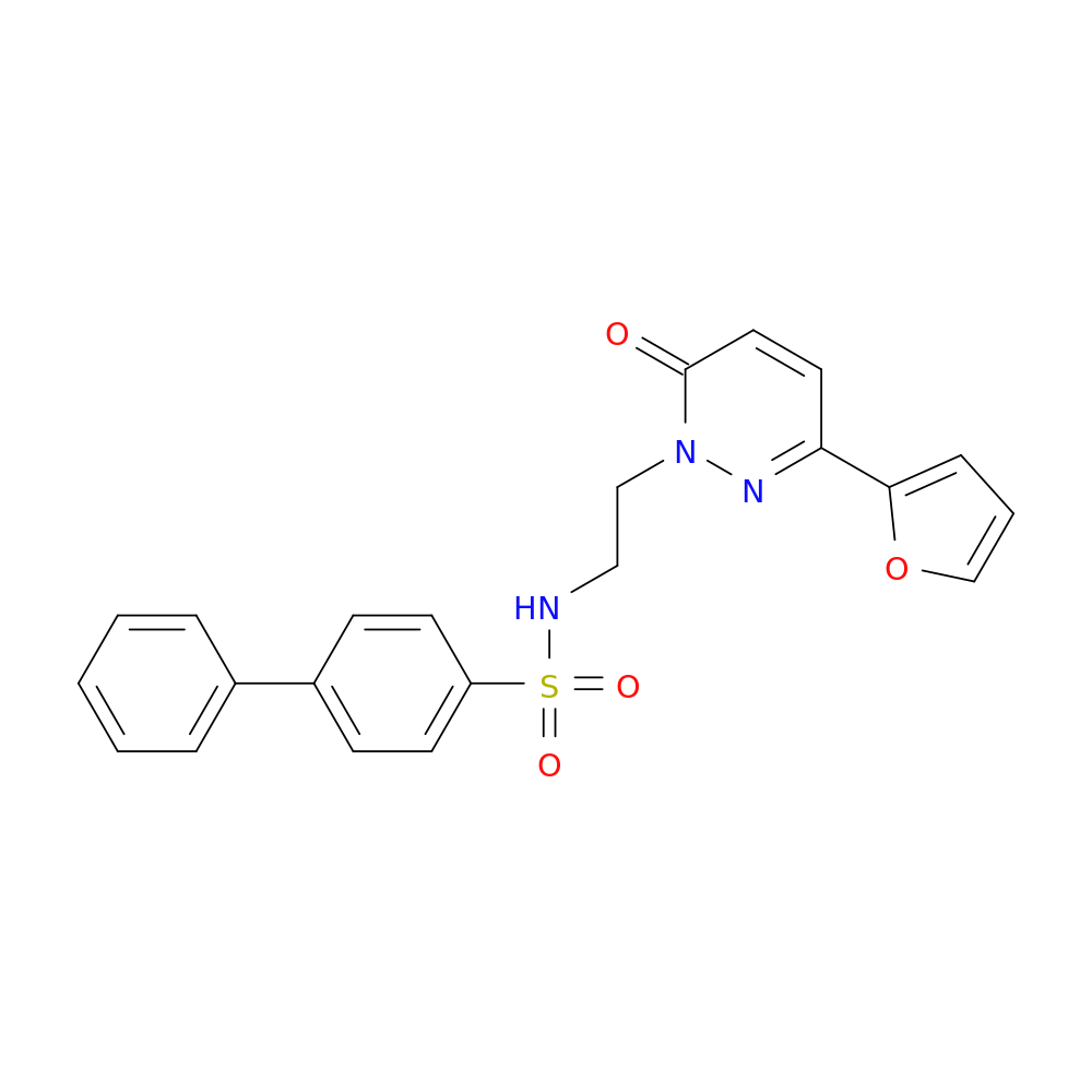 N-{2-[3-(furan-2-yl)-6-oxo-1,6-dihydropyridazin-1-yl]ethyl}-[1,1'-biphenyl]-4-sulfonamide