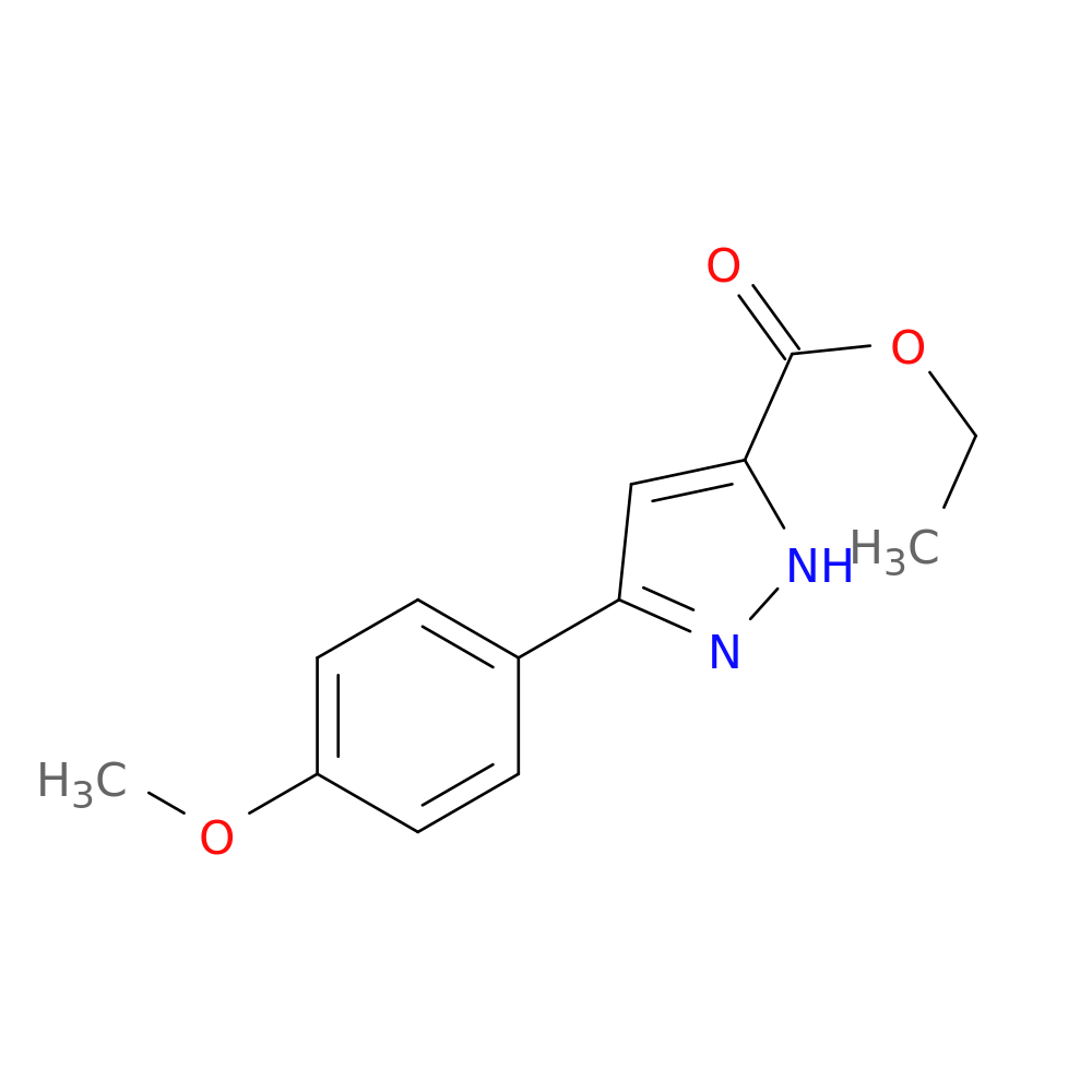 1H-Pyrazole-3-carboxylicacid, 5-(4-methoxyphenyl)-, ethyl ester