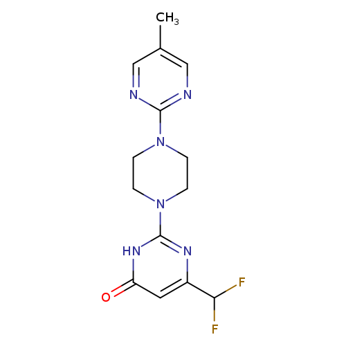 6-(difluoromethyl)-2-[4-(5-methylpyrimidin-2-yl)piperazin-1-yl]-3,4-dihydropyrimidin-4-one