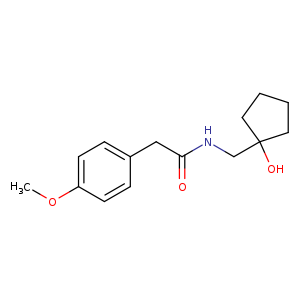 N-[(1-hydroxycyclopentyl)methyl]-2-(4-methoxyphenyl)acetamide
