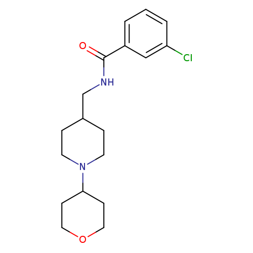 3-chloro-N-{[1-(oxan-4-yl)piperidin-4-yl]methyl}benzamide