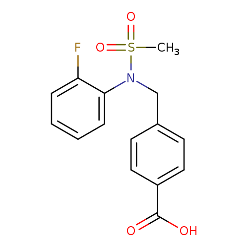 4-([(2-Fluorophenyl)(methylsulfonyl)amino]methyl)benzoic acid