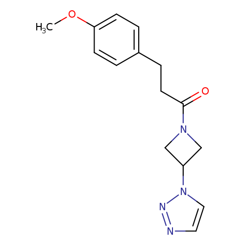 3-(4-methoxyphenyl)-1-[3-(1H-1,2,3-triazol-1-yl)azetidin-1-yl]propan-1-one