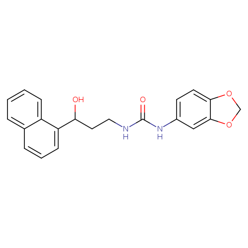 3-(2H-1,3-benzodioxol-5-yl)-1-[3-hydroxy-3-(naphthalen-1-yl)propyl]urea
