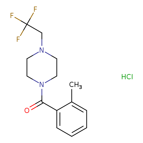 1-(2-methylbenzoyl)-4-(2,2,2-trifluoroethyl)piperazine hydrochloride