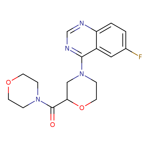 6-fluoro-4-[2-(morpholine-4-carbonyl)morpholin-4-yl]quinazoline