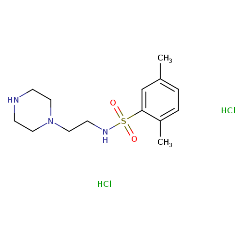 2,5-dimethyl-N-[2-(piperazin-1-yl)ethyl]benzene-1-sulfonamide dihydrochloride