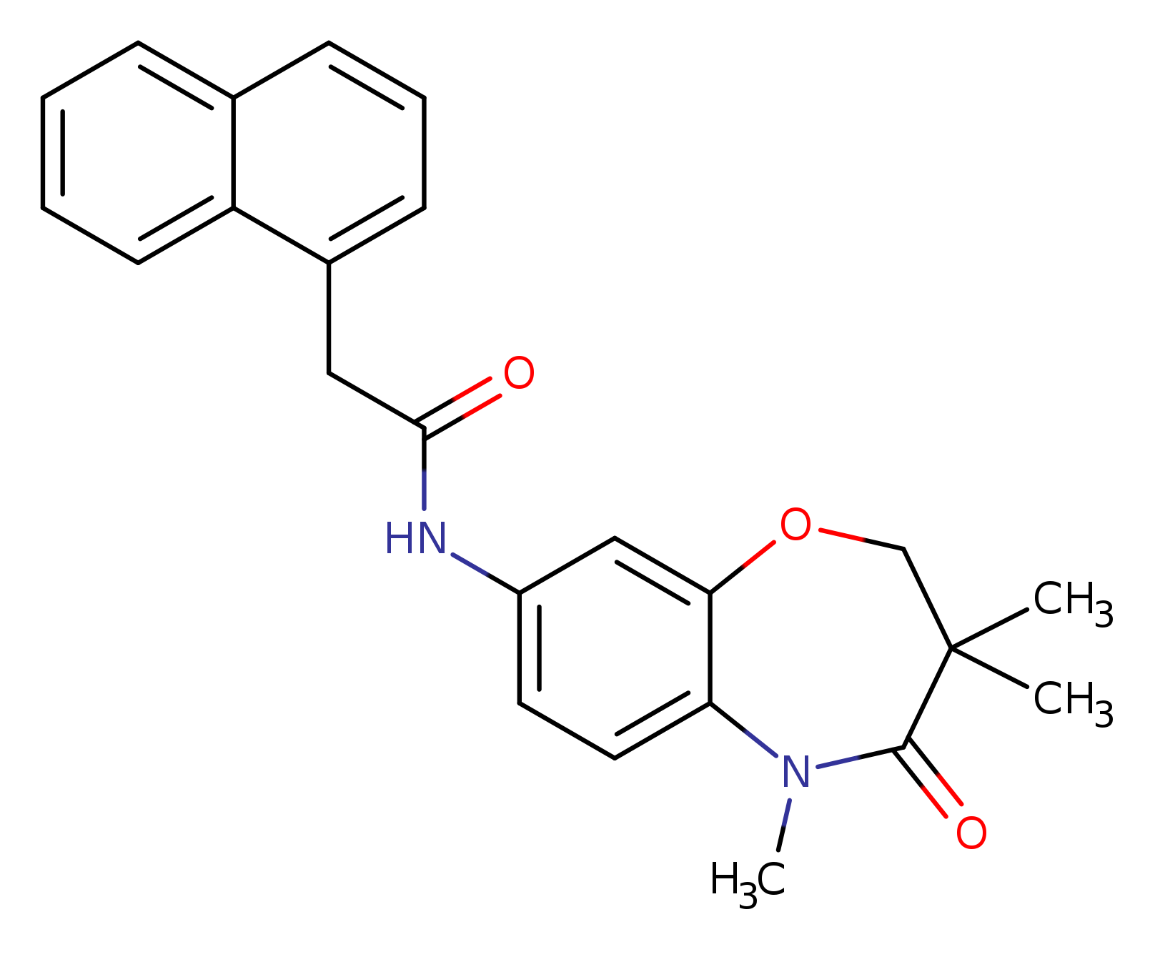 2-(naphthalen-1-yl)-N-(3,3,5-trimethyl-4-oxo-2,3,4,5-tetrahydro-1,5-benzoxazepin-8-yl)acetamide