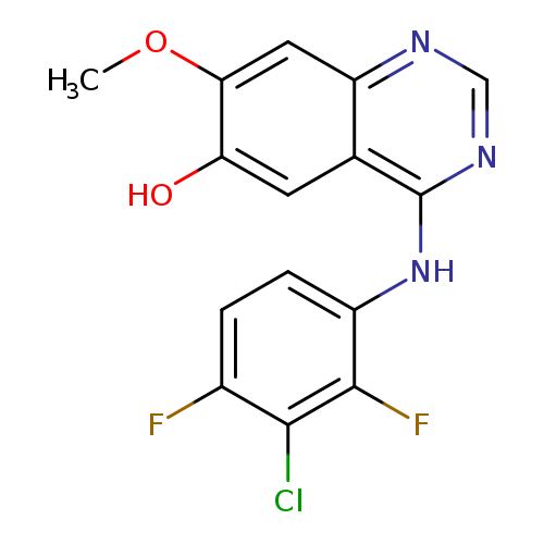 4-((3-Chloro-2,4-difluorophenyl)amino)-7-methoxyquinazolin-6-ol
