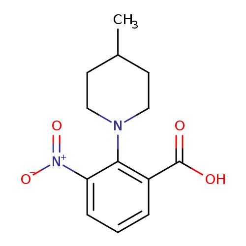 2-(4-Methylpiperidin-1-yl)-3-nitrobenzoic acid