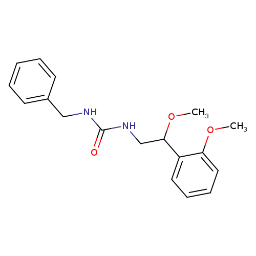 1-benzyl-3-[2-methoxy-2-(2-methoxyphenyl)ethyl]urea