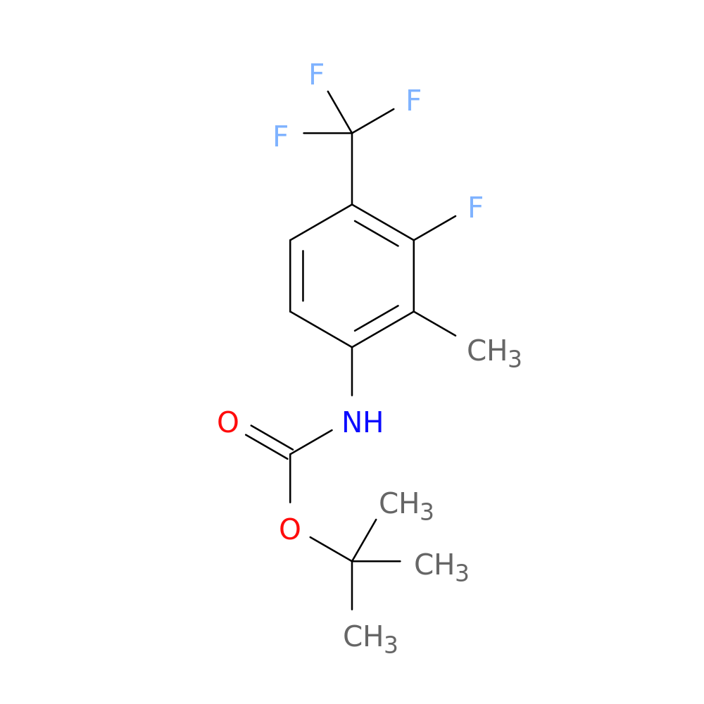 tert-butyl N-[3-fluoro-2-methyl-4-(trifluoromethyl)phenyl]carbamate