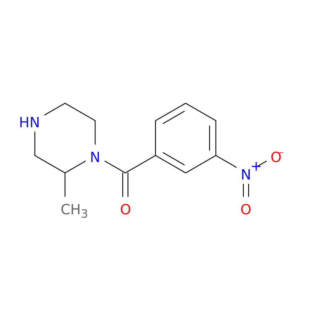 2-methyl-1-(3-nitrobenzoyl)piperazine