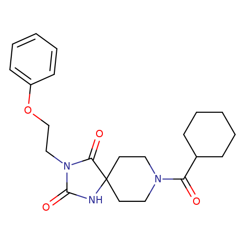8-cyclohexanecarbonyl-3-(2-phenoxyethyl)-1,3,8-triazaspiro[4.5]decane-2,4-dione