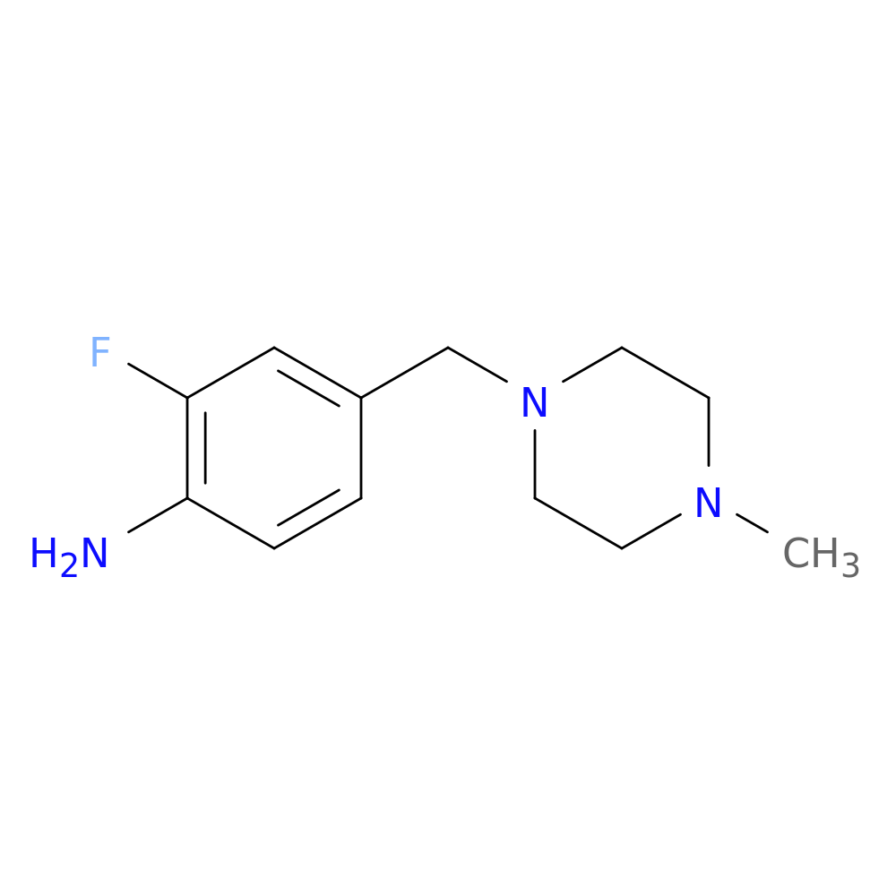 2-fluoro-4-[(4-methylpiperazin-1-yl)methyl]aniline