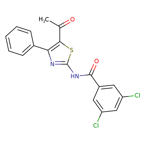 N-(5-acetyl-4-phenyl-1,3-thiazol-2-yl)-3,5-dichlorobenzamide
