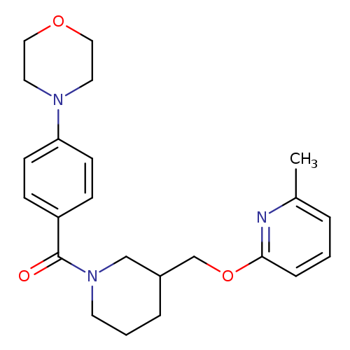 4-[4-(3-{[(6-methylpyridin-2-yl)oxy]methyl}piperidine-1-carbonyl)phenyl]morpholine