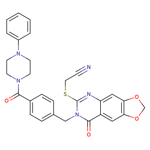 2-[(8-oxo-7-{[4-(4-phenylpiperazine-1-carbonyl)phenyl]methyl}-2H,7H,8H-[1,3]dioxolo[4,5-g]quinazolin-6-yl)sulfanyl]acetonitrile