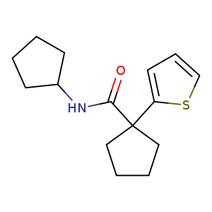 N-cyclopentyl-1-(thiophen-2-yl)cyclopentane-1-carboxamide
