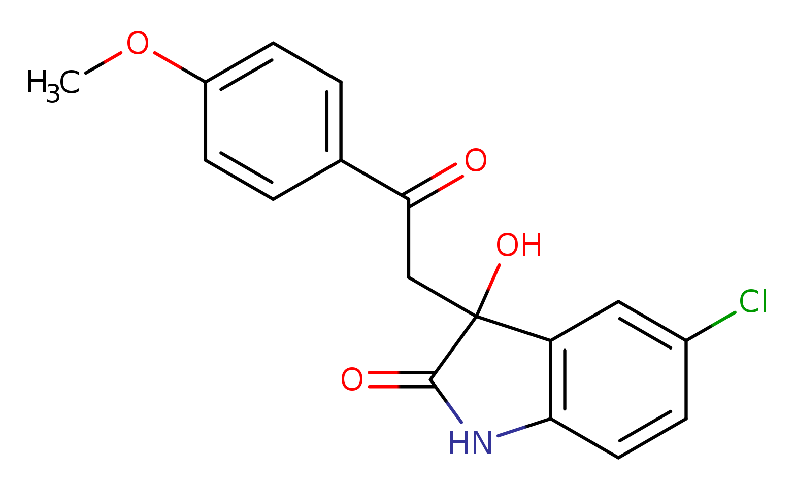 5-chloro-3-hydroxy-3-[2-(4-methoxyphenyl)-2-oxoethyl]-2,3-dihydro-1H-indol-2-one