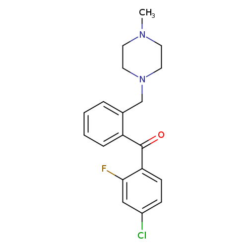 4-CHLORO-2-FLUORO-2'-(4-METHYLPIPERAZINOMETHYL) BENZOPHENONE
