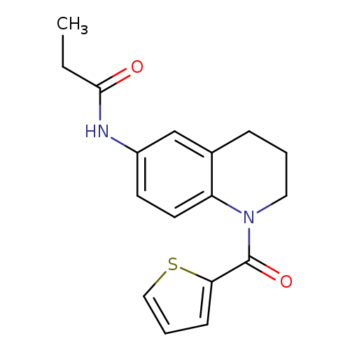 N-[1-(thiophene-2-carbonyl)-1,2,3,4-tetrahydroquinolin-6-yl]propanamide