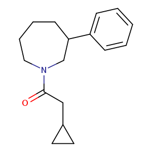 2-cyclopropyl-1-(3-phenylazepan-1-yl)ethan-1-one