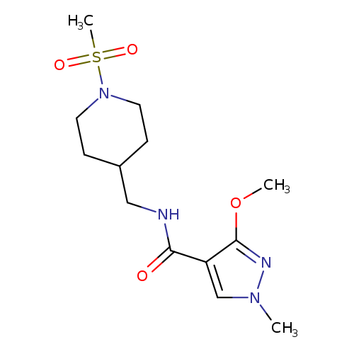 N-[(1-methanesulfonylpiperidin-4-yl)methyl]-3-methoxy-1-methyl-1H-pyrazole-4-carboxamide
