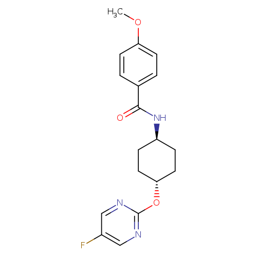 4-methoxy-N-[(1r,4r)-4-[(5-fluoropyrimidin-2-yl)oxy]cyclohexyl]benzamide